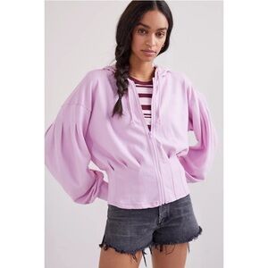 Anthropologie Maeve Cary Darted Zip-Up Hoodie NWT Size Large and Xtra Small